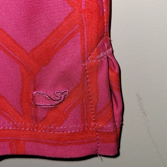 Vineyard Vines Sankaty Printed Boatneck Long-Sleeve Top Shirt Pink Tee Size M - Picture 5 of 6